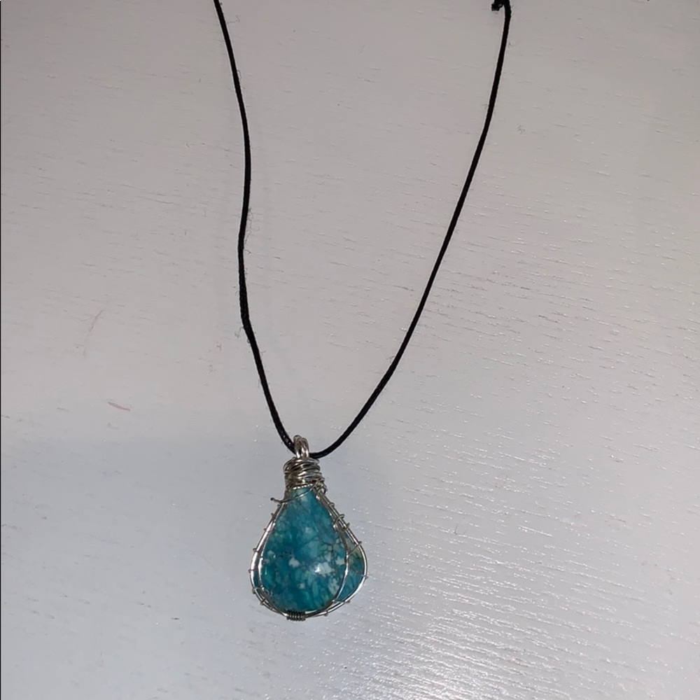 Turquoise stone necklace